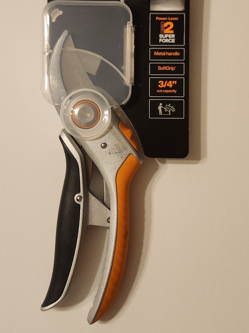 Fiskars Power-Level Full Softgrip Pruner, 3/4" Cut Capacity New